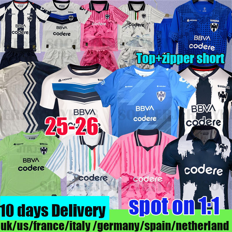 25 26 Monterrey soccer jersey SERGIO RAMOS#93 2025 2026 football shirts men kids kit tops tee shirts Monterrey jersey