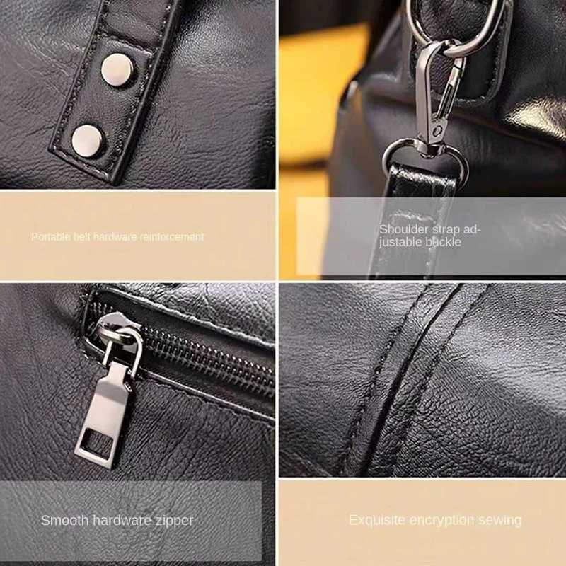 Womens bag Korean style simple and elegant temperament hand-held large tote bag commuting retro diagonal shoulder bag K251128