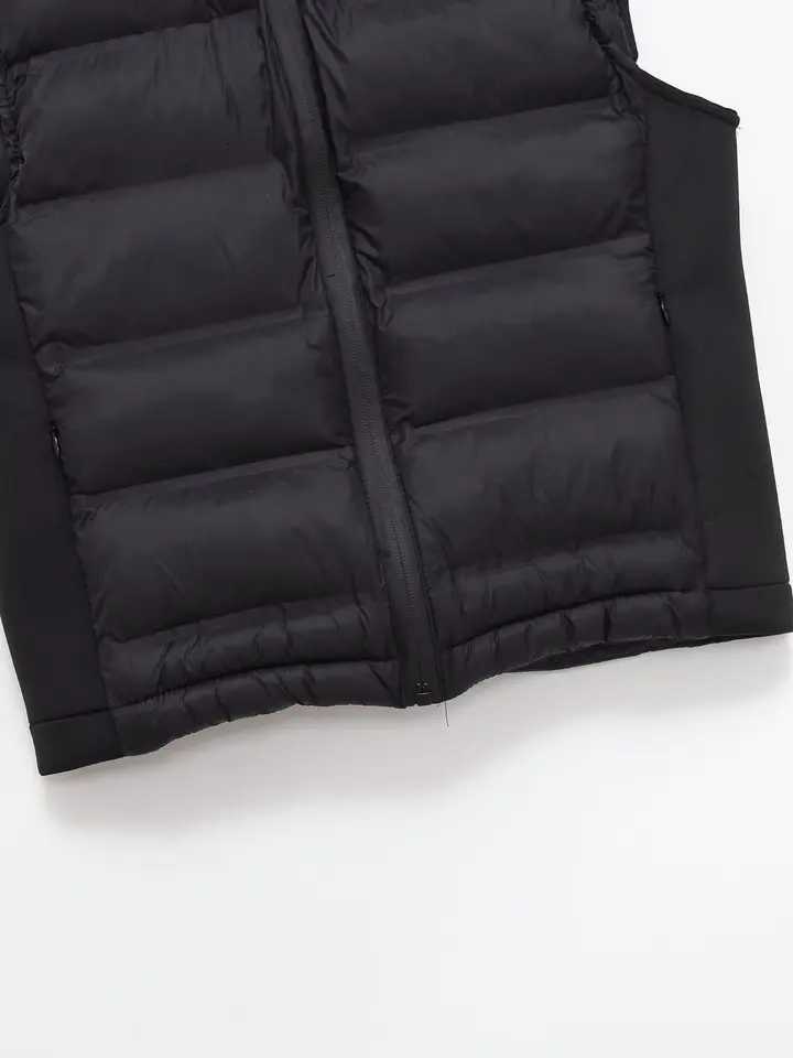 ETJ 2025 winter new womens fashion leisure sports wind pressure quilted light sleeved cotton vest warm hooded vestT251129