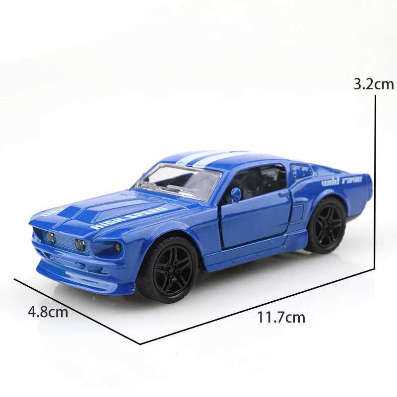 bagged 136 Alloy Car Model modeling Vehicle Mustang Muscle Racing Pull Back Car Ornaments Collection Toys For Boy child J251129