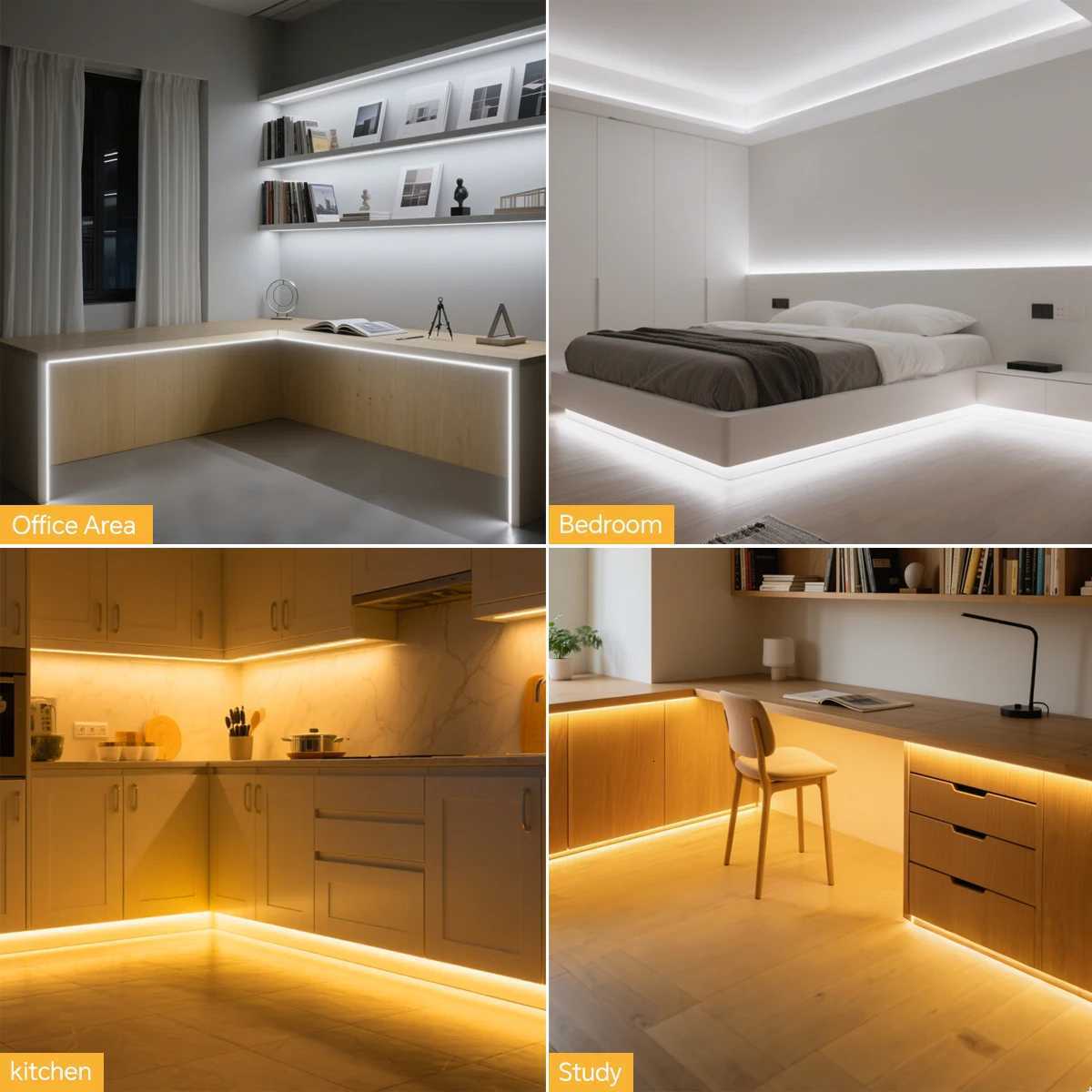 High End COB LED Neon Light Strip 24V Luminous EvenNo Dark Area Self-adhesive Neon Tape Lamp Waterproof LED Rope Room Decor M251129