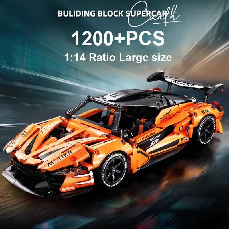 2025 New 1200PCS McLaren Sports Car Building Blocks Set 114 Scale Racing Car Model Kit for Kids Adult Racing Vehicle Toys Gifts J251129