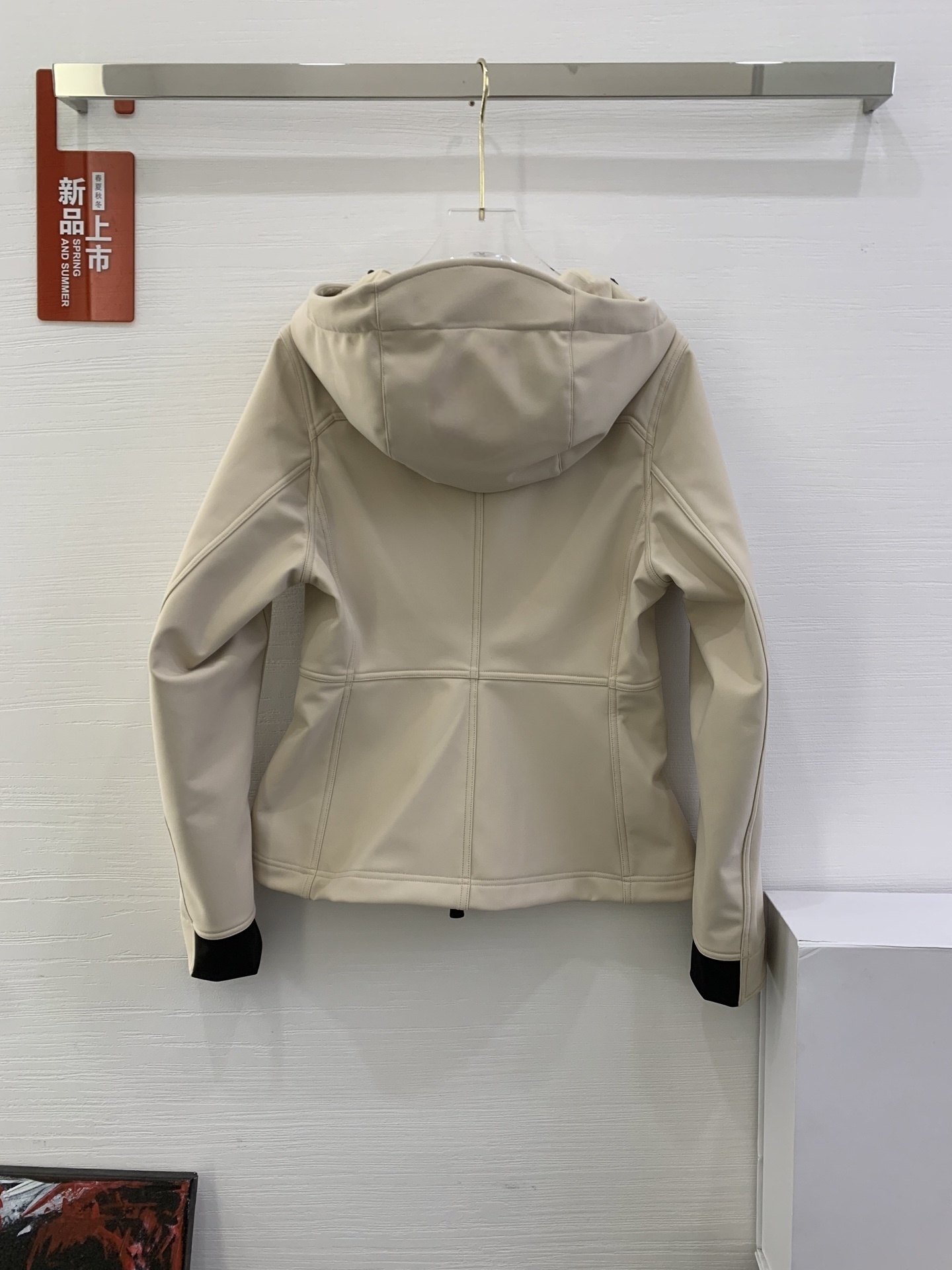 2025 French New Spring and Autumn Hooded Fashion Thin Coat Casual Waterproof Jacket, Women Jacket S35552