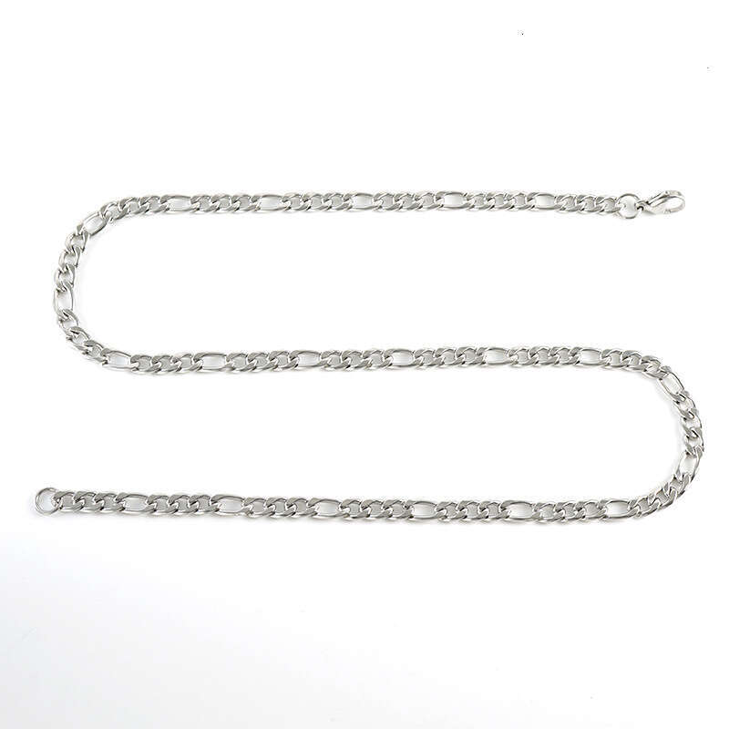 stainless figaro personalized hip hop mens necklace gold titanium steel 3 1nk thick and thin chain