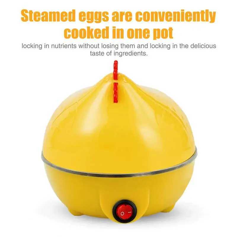 Home Kitchen Cooking Tool 7-Egg Capacity Egg Cooker Chicken Shaped Egg Boiler Eggs Steamer Appliance Utensil C251129