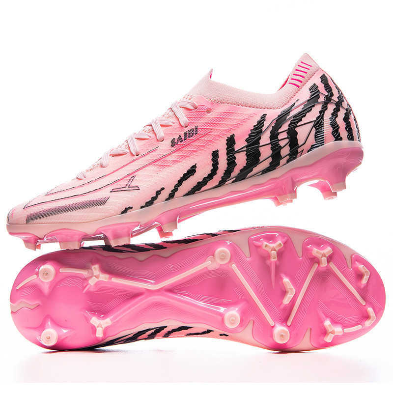 Mens and womens soccer shoes with short studs for competition and training breathable and professional training shoes J251007