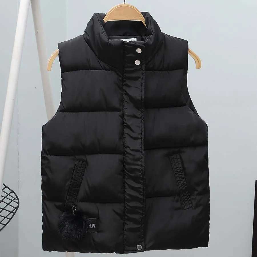 New Fashion Winter Vest For Women Collar Sleeveless Short Coat Women Jacket Waistcoat Female Autumn Women ClothingT251129