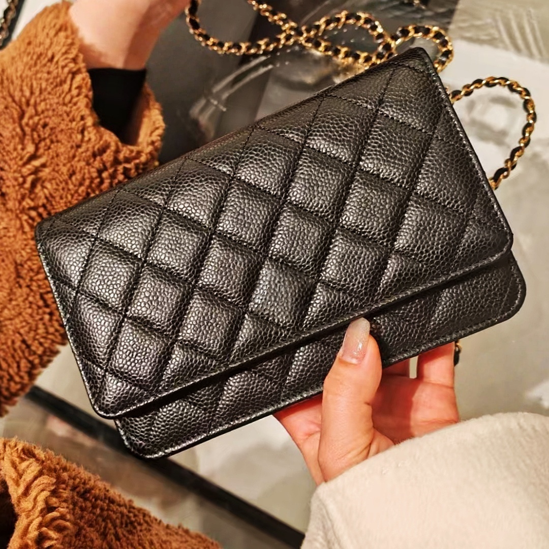 Mirror Quality Designers Bag Chain Flap Bag Clutch mini cc Bag Woc Bags Diamond Lattice Luxurys Shoulder Bag cc Bags Handbags Messenger Crossbody