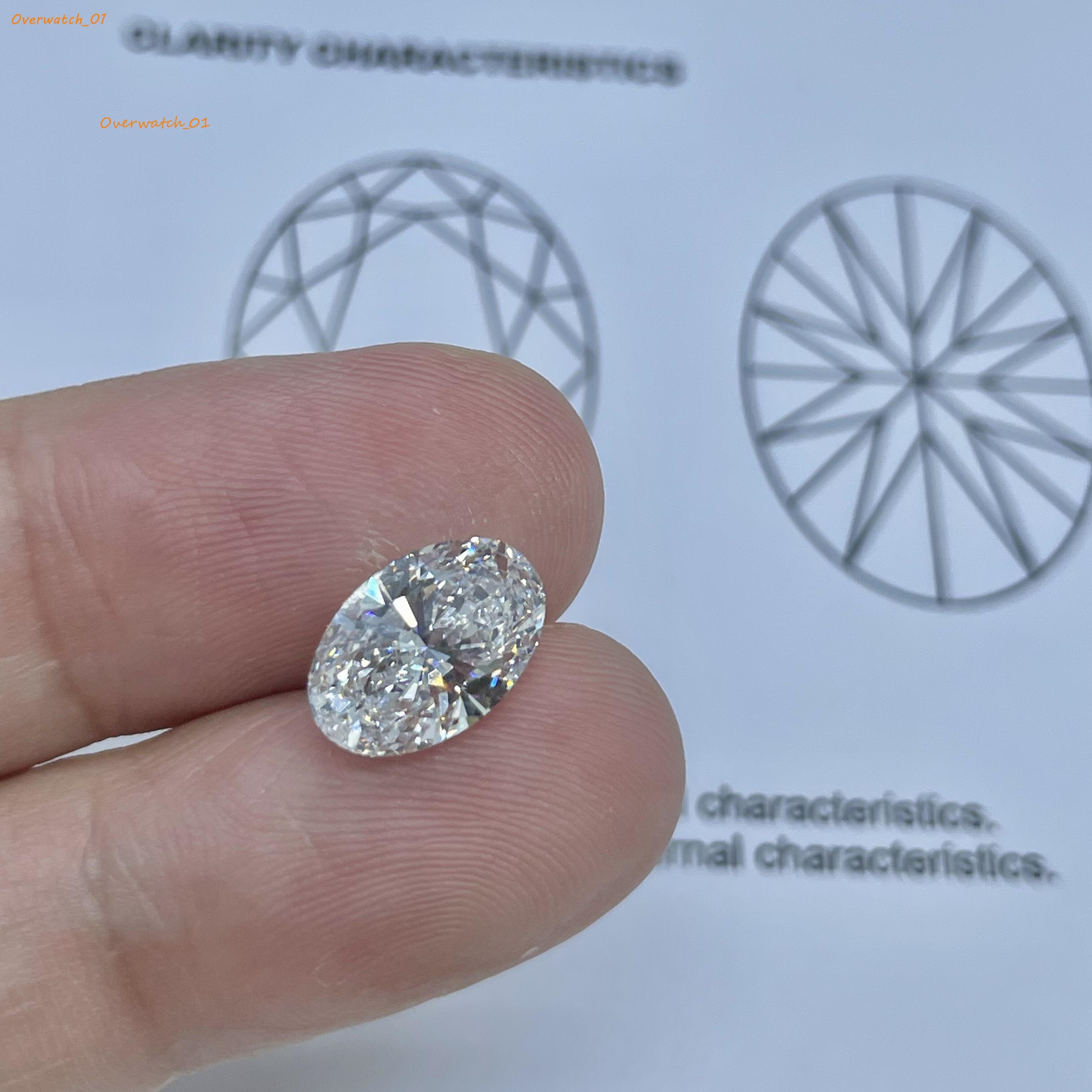 IGI Certified DEF VVS 2CT Lab Grown Diamonds Oval Brilliant Cut CVD HPHT Loose Diamonds