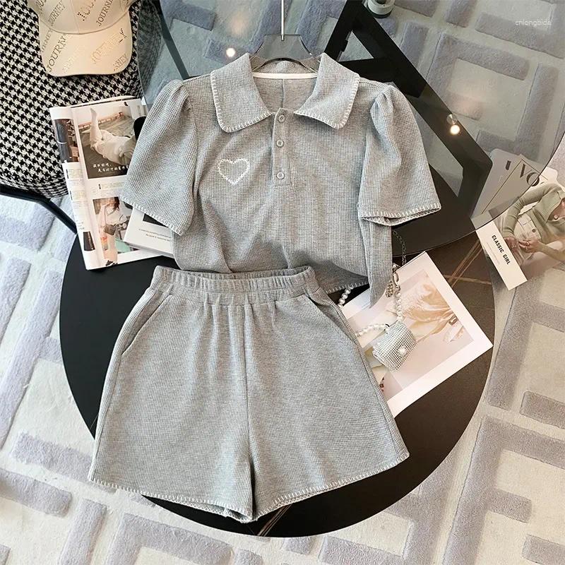 Work Dresses Casual College Style Short Pants Set Women's Two-Piece Suite Youthful Salt System Fashion Trendy Personality Leisure Wear