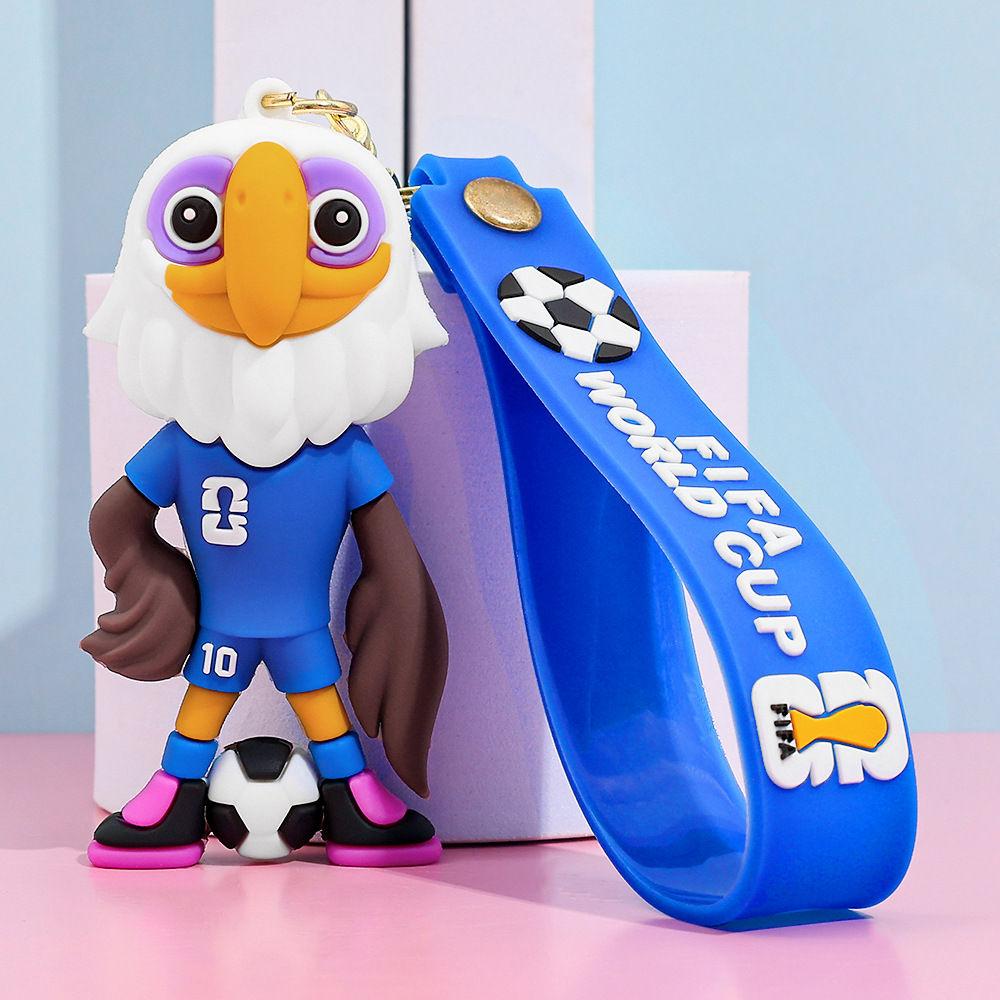 Designer Wholesale Funny World Cup Mascot Pendant Cute Series Keychain Christmas Gift Decoration