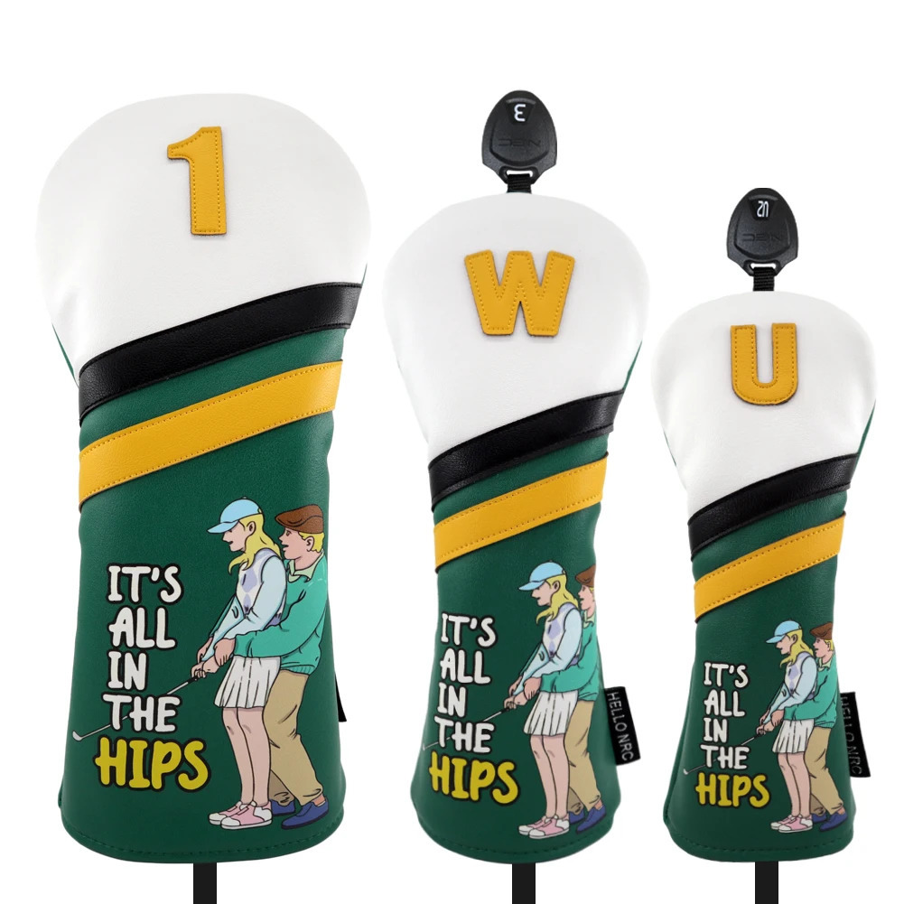 1pc Golf Head Covers for Driver Woods Premium PU Material cover ned to Fit All and Drivers 251129