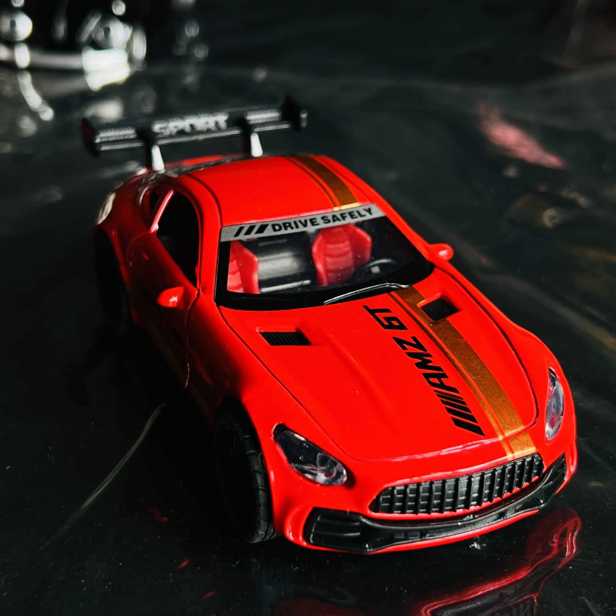 Simulation alloy model door opening sports car childrens toy car model gift cake decoration J251129