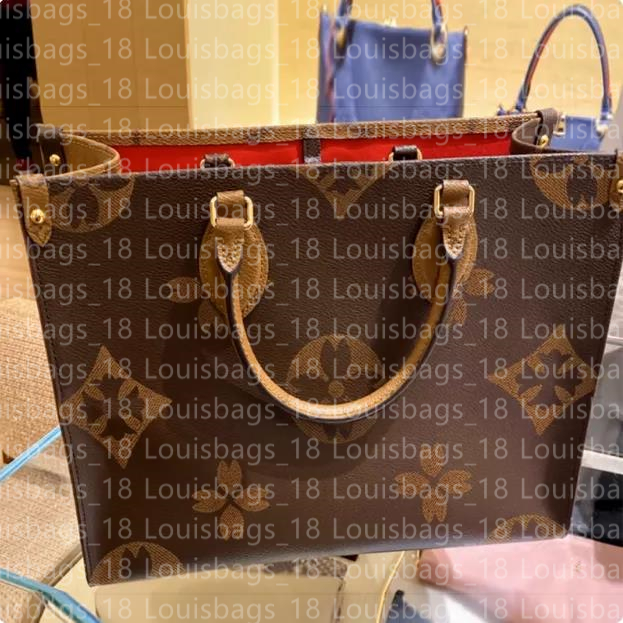 10A Top New Fashion ONTHEGO MM GM bag Luxurys Designers bags handbags M45321 women high quality Ladies Chain Shoulder Leather Purse Shopping tote bag Cros226o