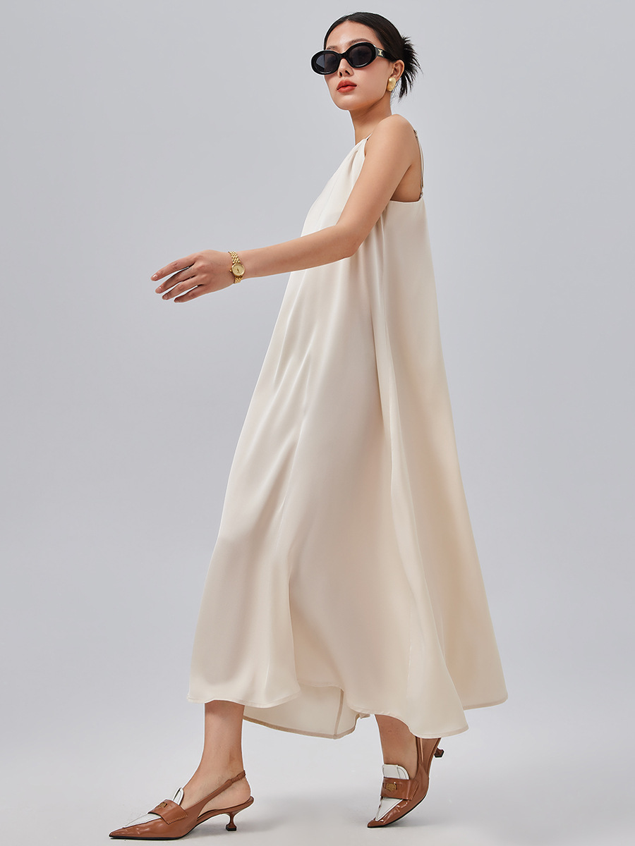 KO41800 Dress Women's 2024 Silk Suspender Dress Mulberry Silk High-end Long Dress