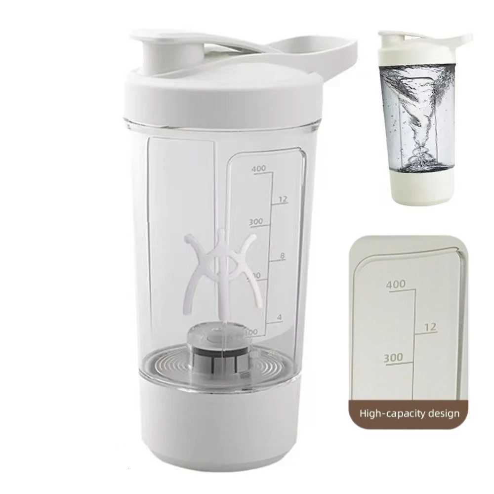 Electric Self Stirring Mug Protein Powder Milkshake Shaker Bottle USB Charging Shaker Cup with Scale 15 Oz Water Cup BPA FreeT251129