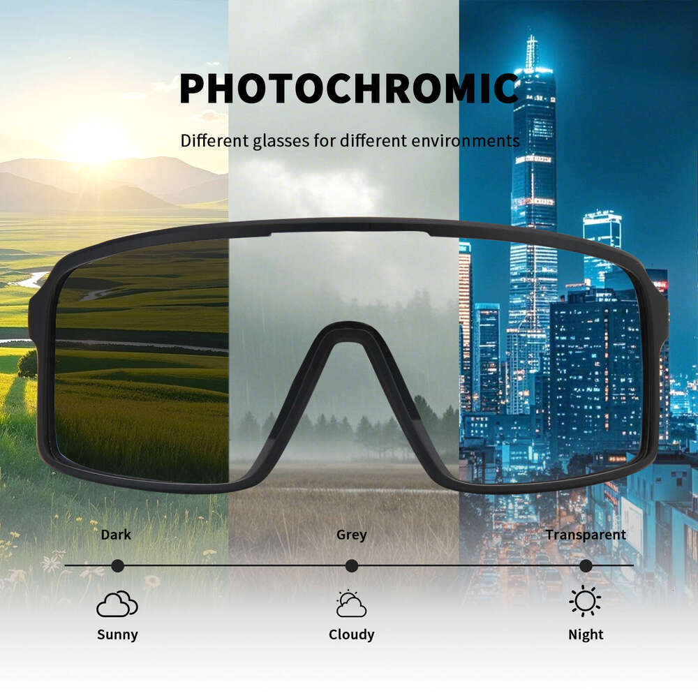 wgkvp new cycling windproof sports glasses uv resistant day and night dualuse color changing full frame goggles