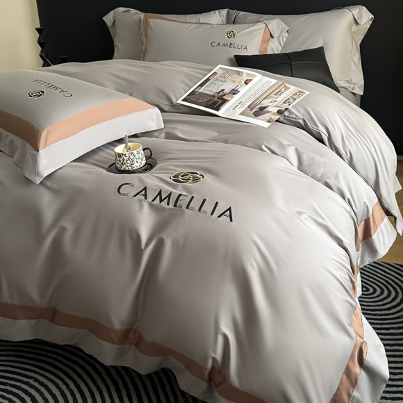Luxury High-End Long-Staple Bedding Set 2025 New 100% Pure Cotton Embroidered Duvet Cover for Double Bed 3 ddmydog