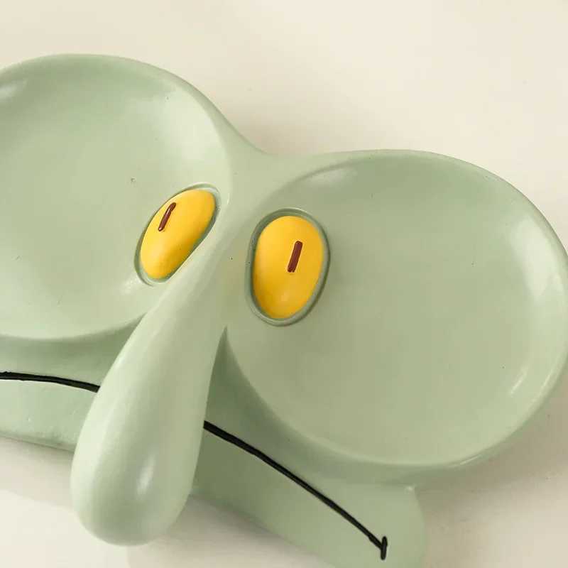 Cartoon Tray Sponges Baby Octopus Brother Glasses Frame Jewelry Box Storage Tray Decoration Cute Office Desktop Decorative Tray Y251129