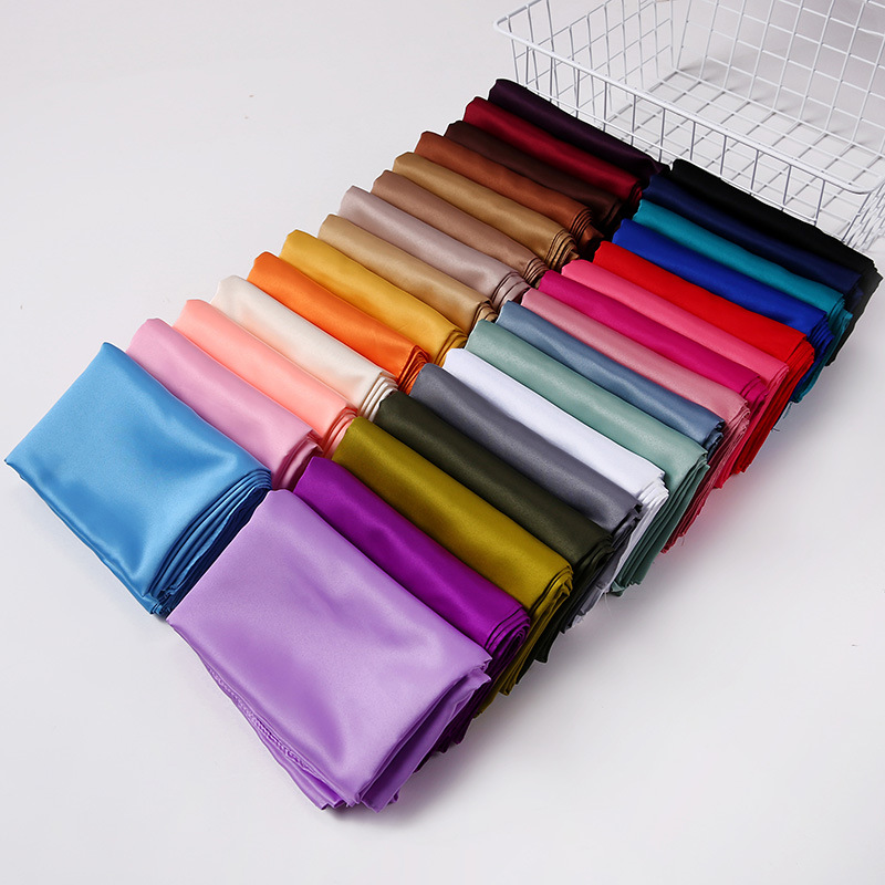 K569 2024 new pure color satin scarf matte satin scarf Malaysia headscarf wholesale