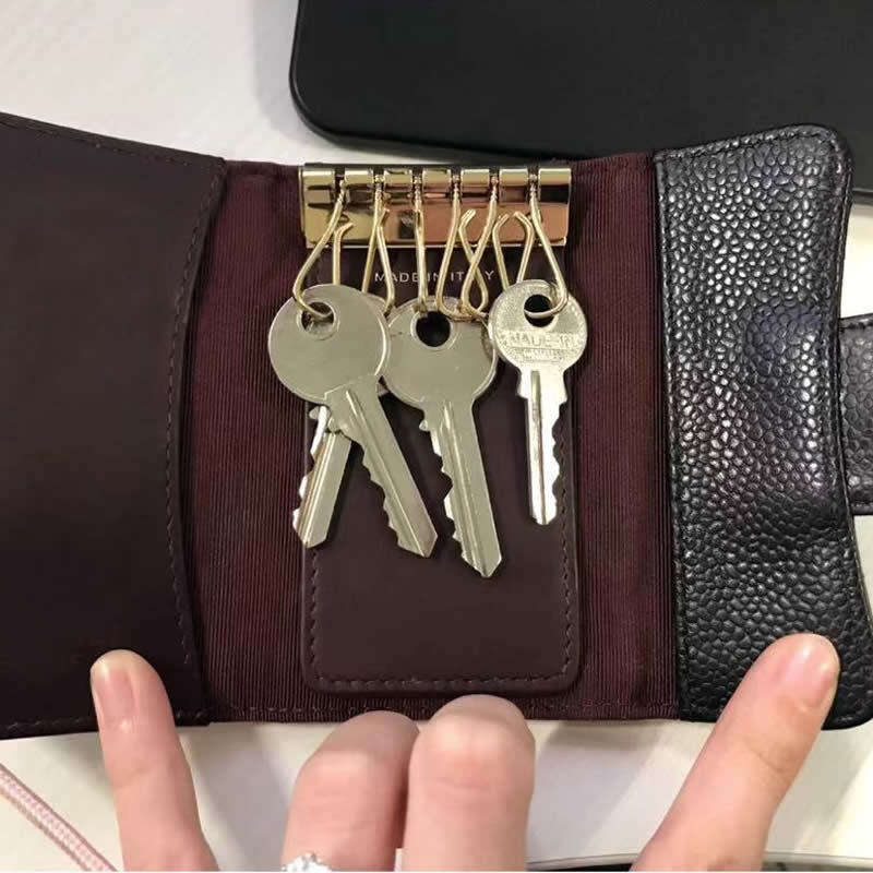 Classic Xiaoxiang Lingge High Quality Design Genuine Leather Women's Zero Wallet Key Box Mini Door Card Bag