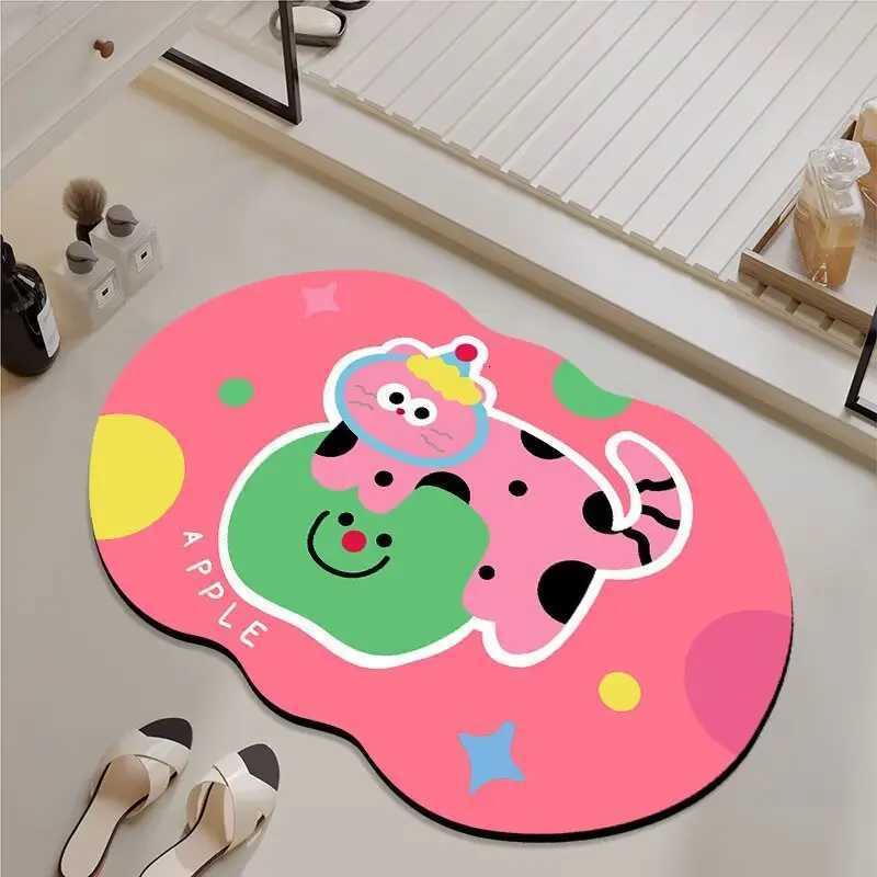 Toilet floor mat Household bathro door non-slip mat Soft diat d absorbent foot pad Wash basin Toilet carpet H251129