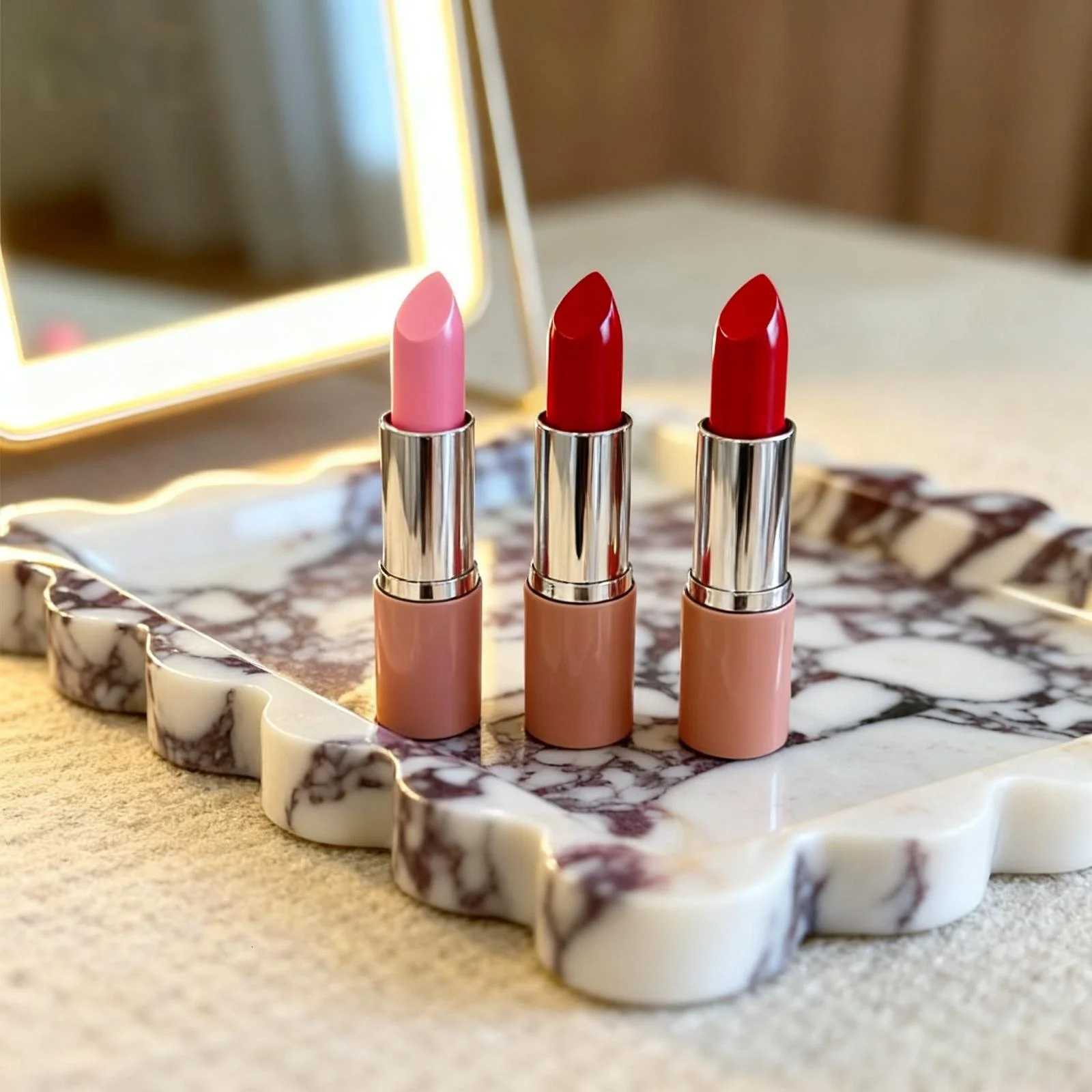 Scalloped Edge marble Tray Square Natural Calacatta Viola Stone Jewelry Organizer Dish Decorative Vanity Bathroom Storage Tray Y251129