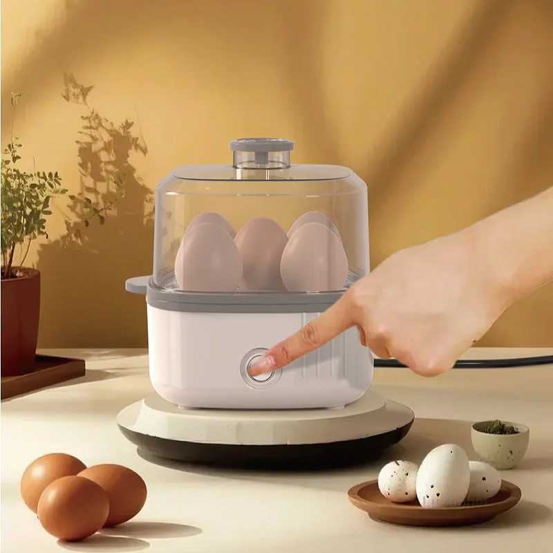 150W Multifunctional Egg Cooker Low Power Dormitory Breakfast Machine Home 5 pcs Egg Cooker Automatic Power Off Electric Steamer C251129