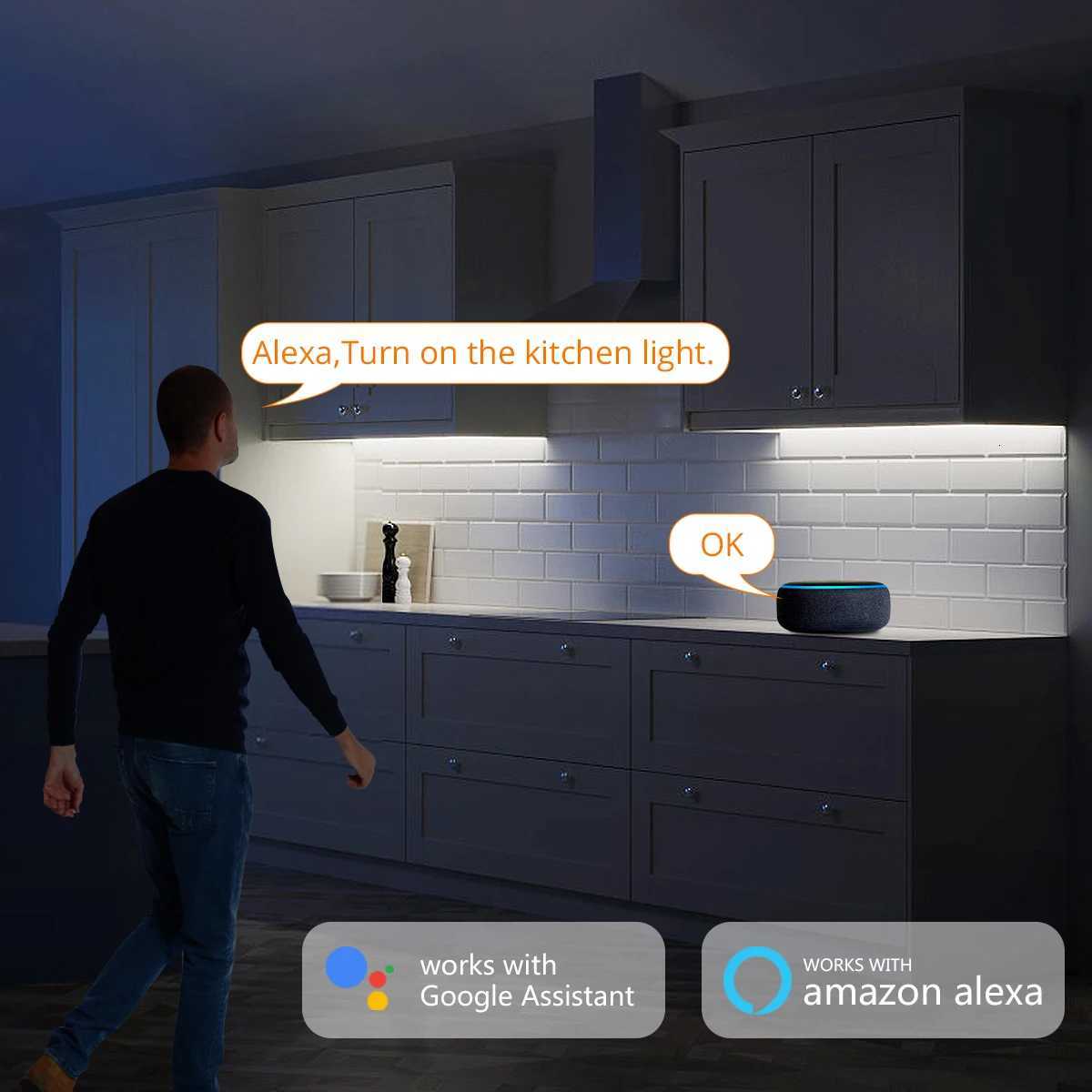 3M 5M 10M 24V COB LED Strip Light Tuya WiFi Smart Life App Control Dimmable Work With Alexa/Google Home DIY Room Backlight Decor M251129