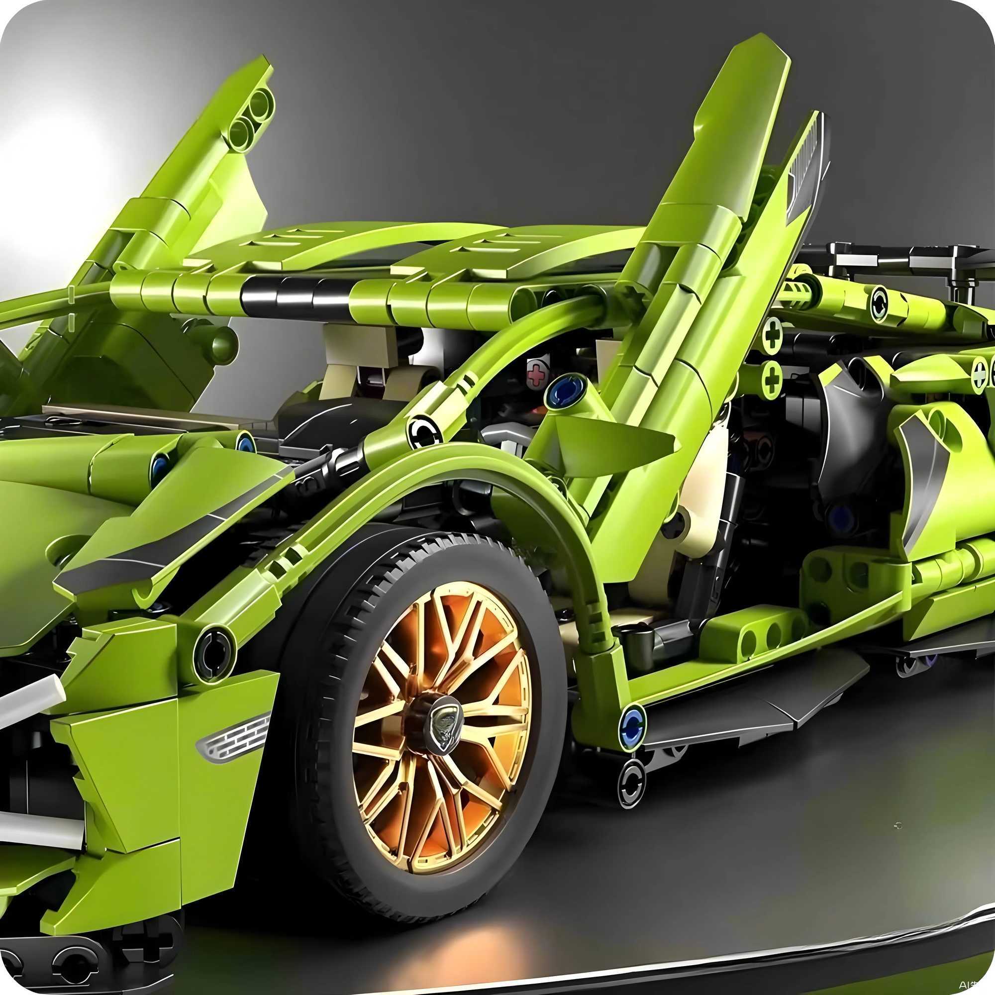 DIY 114 Building block sports car RC Remote Control Sports car Building block car toy Birthday gift Christmas gifts J251129