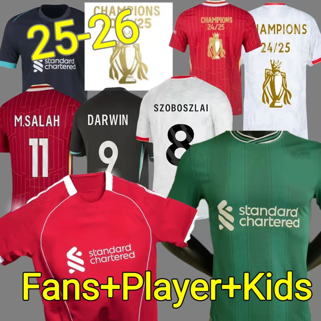 24 25 26 soccer jersey 2025 football shirt ENDO GAKPO CHIESA goalkeeper DARWIN Luis DIaz SZOBOSZLAI A.BECKER Player men kids kit uniforms GRAVENBERCH 999