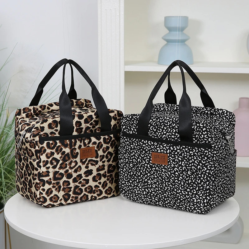 Thickened Nylon Fabric Lunch Bag with Aluminum Foil Inner Large Capacity Portable Lunch Box Storage Bag for Work Picnic Scho 251125