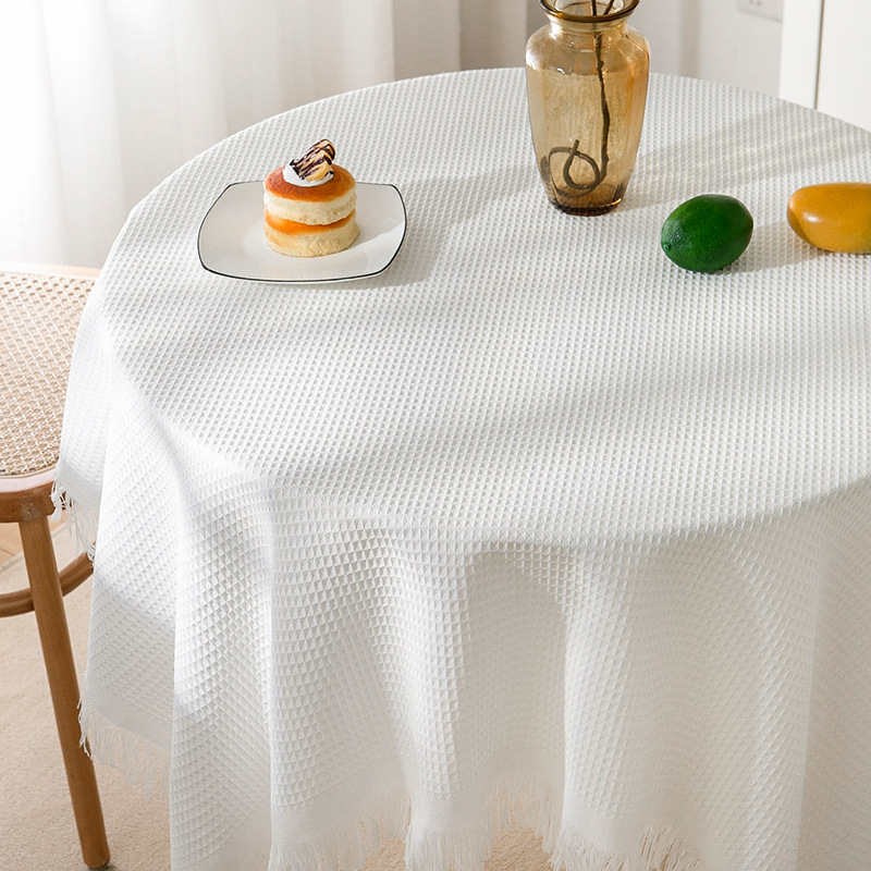 A853 ins style tablecloth knitted fabric tablecloth lace coffee table cover cloth high-grade light luxury desk tablecloth rectangular
