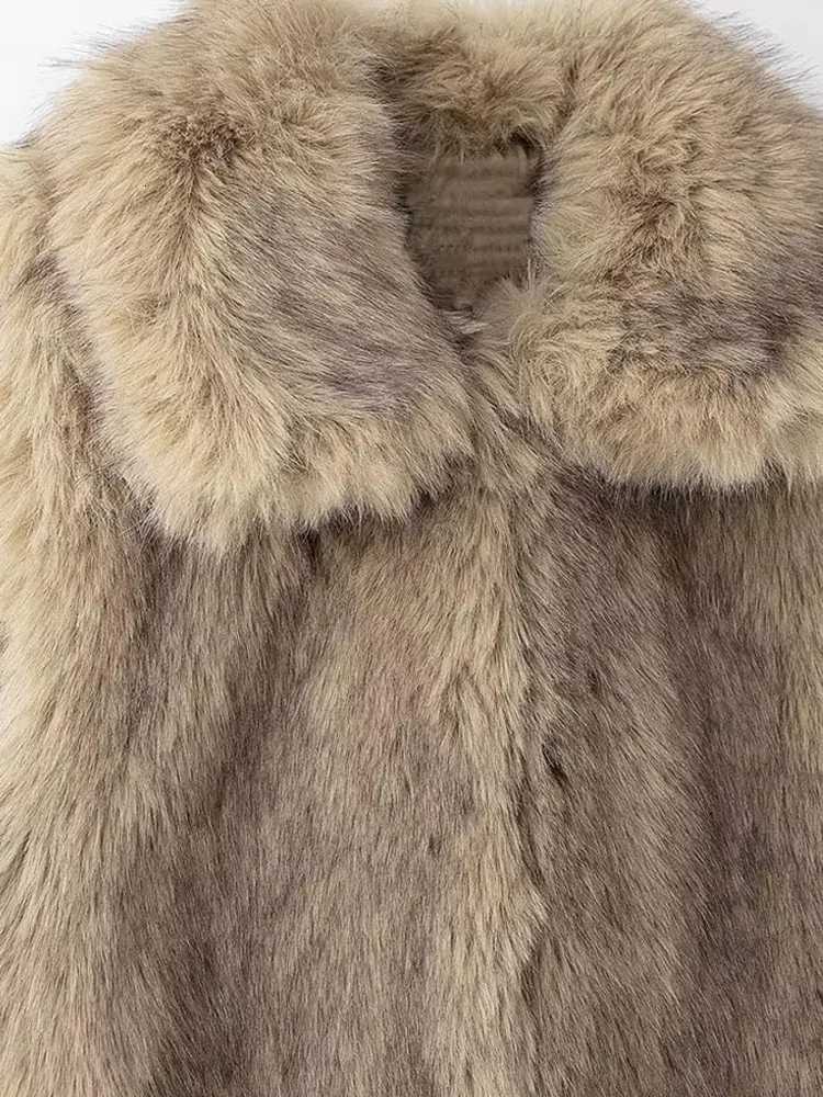 Womens Thick Warm Faux Fur Waistcoat Sleeveless Lapel Collar Front Hook Female Outerwear Chic Vest Tops FashionT251129