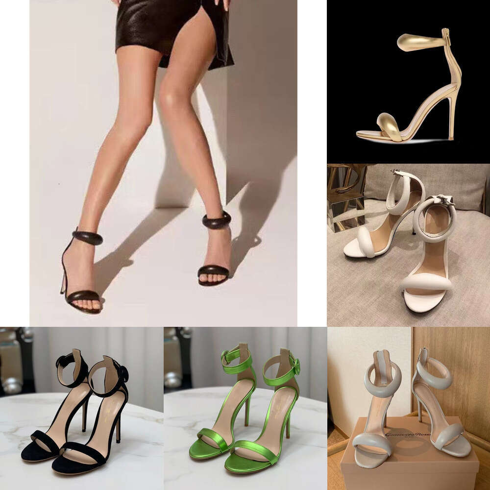 luxury stiletto sandals for womens designer Zip high heeled dress shoes Genuine Leather Fashionable comfortable 9.5cm heel Rome sandal patty wed shoe dress shoes