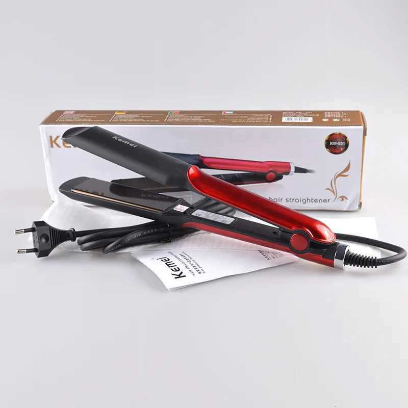 Kemei KM-531 Professional Hair Straightener Titanium Porttable Fashion Style Plate Perm Flat Hair Iron Wet / Dry Hair StylingT251129