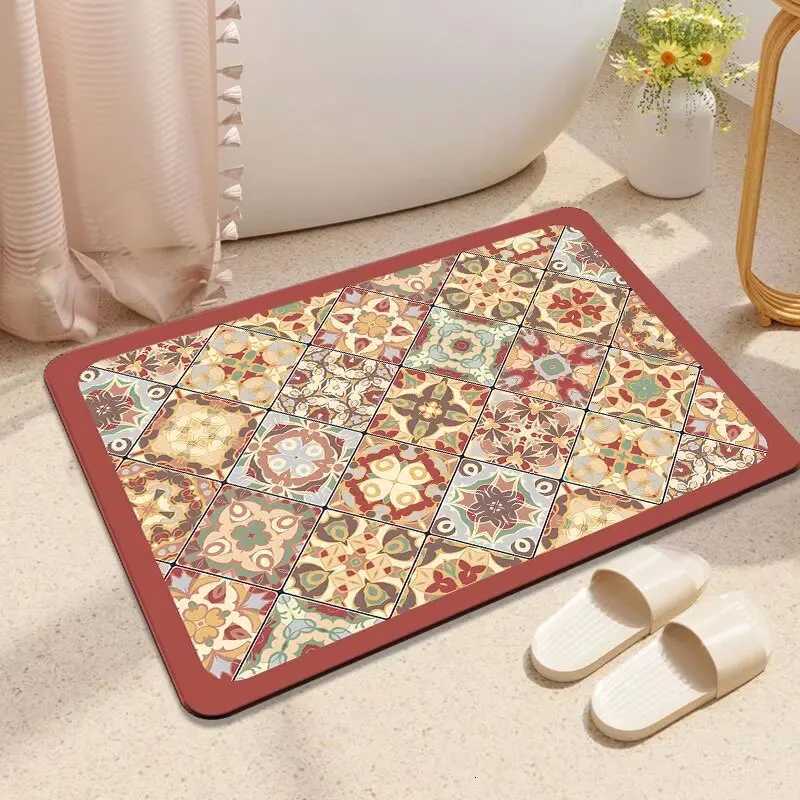 Toilet floor mat bathro non-slip absorbent toilet super door toilet diat d quick drying bathro foot mat H251129