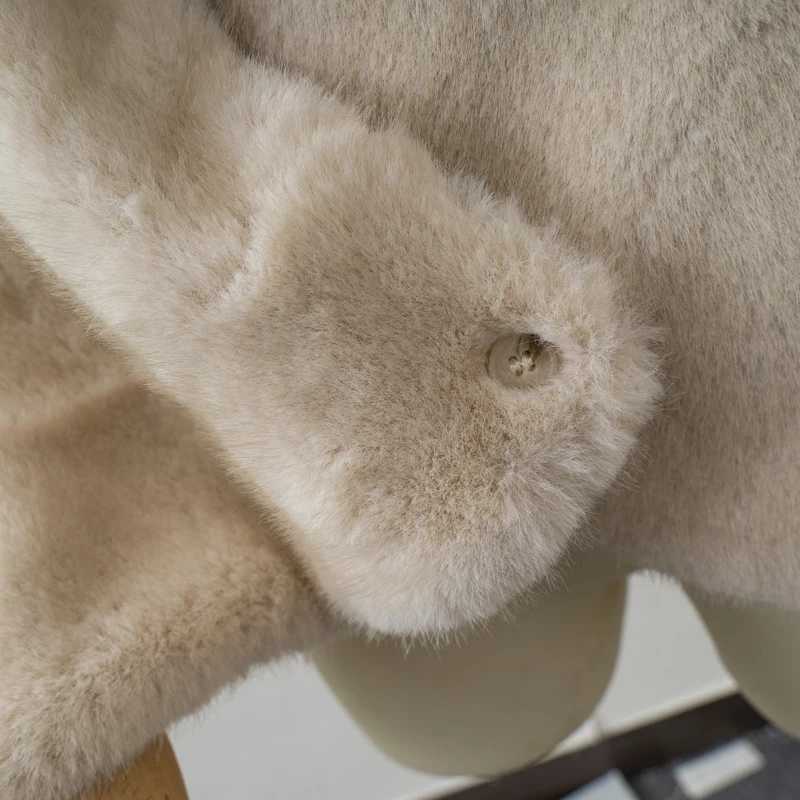 Women Fashion Faux Fur Scarf Faux Mink MufflerJ251129