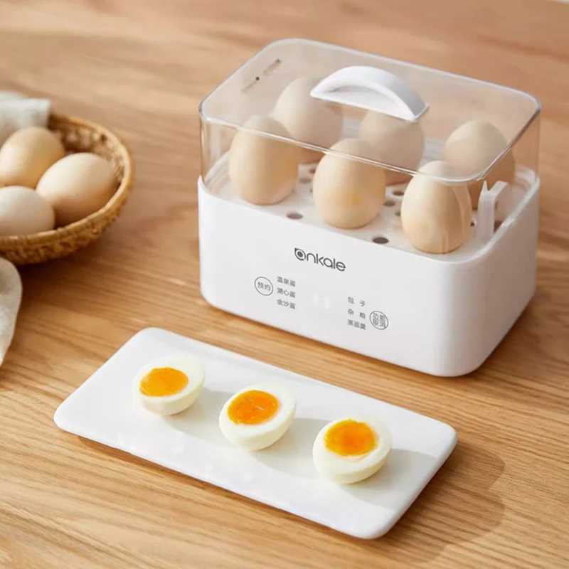 6 Eggs Boiler Steamer Multi Function Rapid Electric Egg Cooker Auto-Off Generic Omelette Cooking Tools Kitchen Utensil Breakfast C251129