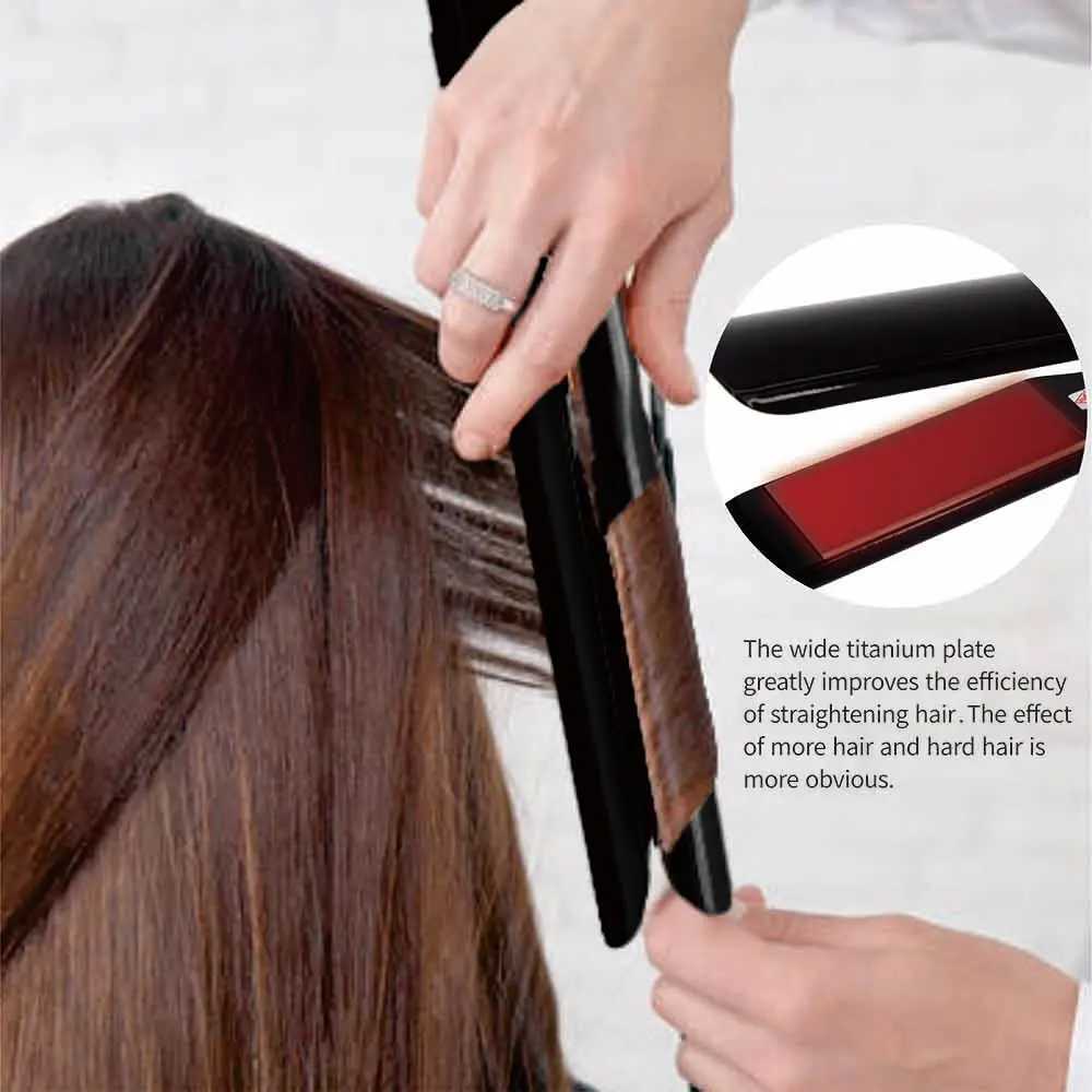 Titanium Plate Hair Flat Iron 470F Keratin Treatment Hair Straightener Professional Salon Hair Styling Tools 110-240VT251129