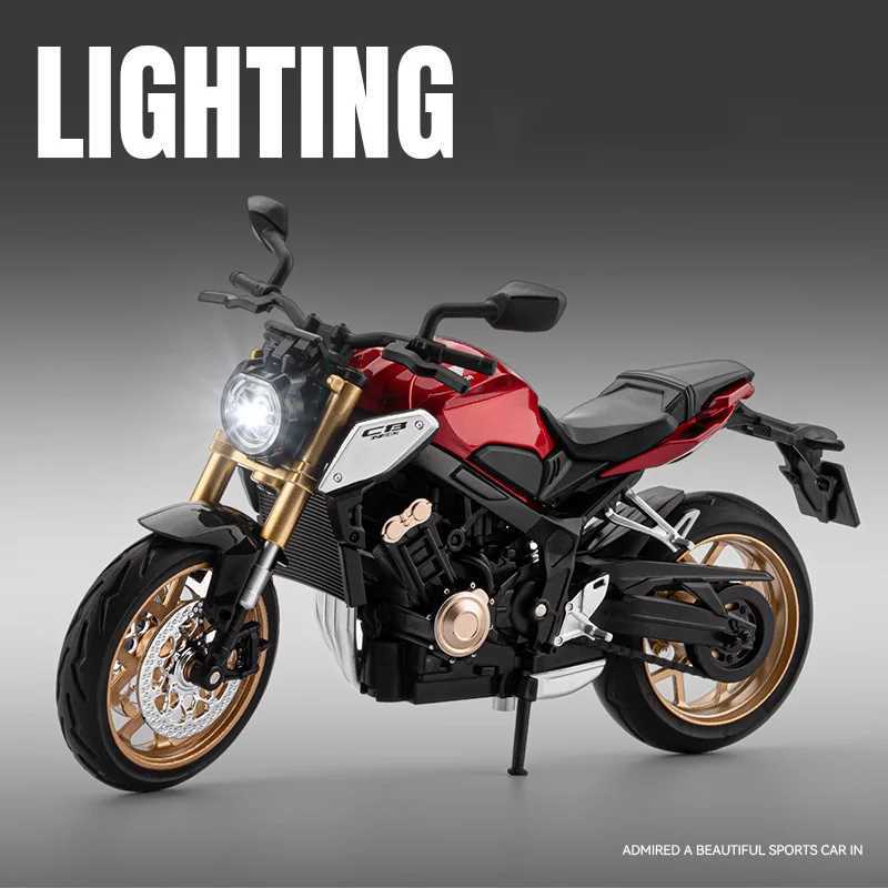 112 CB650R E-Clutch Alloy Die Cast Motorcycle Model Vehicle Collection Sound and Light Off Road Autocycle Toys Car J251129