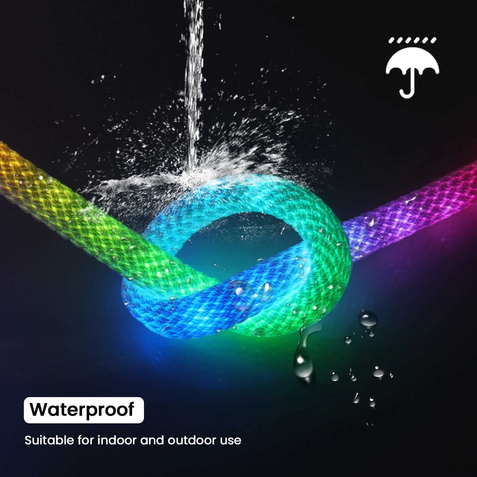 360 Round Reticulate Led Strip Light 5V WS2812B WS2811 Smart RGB Addressable LED Neon Pixel Light IP67 Flexible Silicone Tape M251129