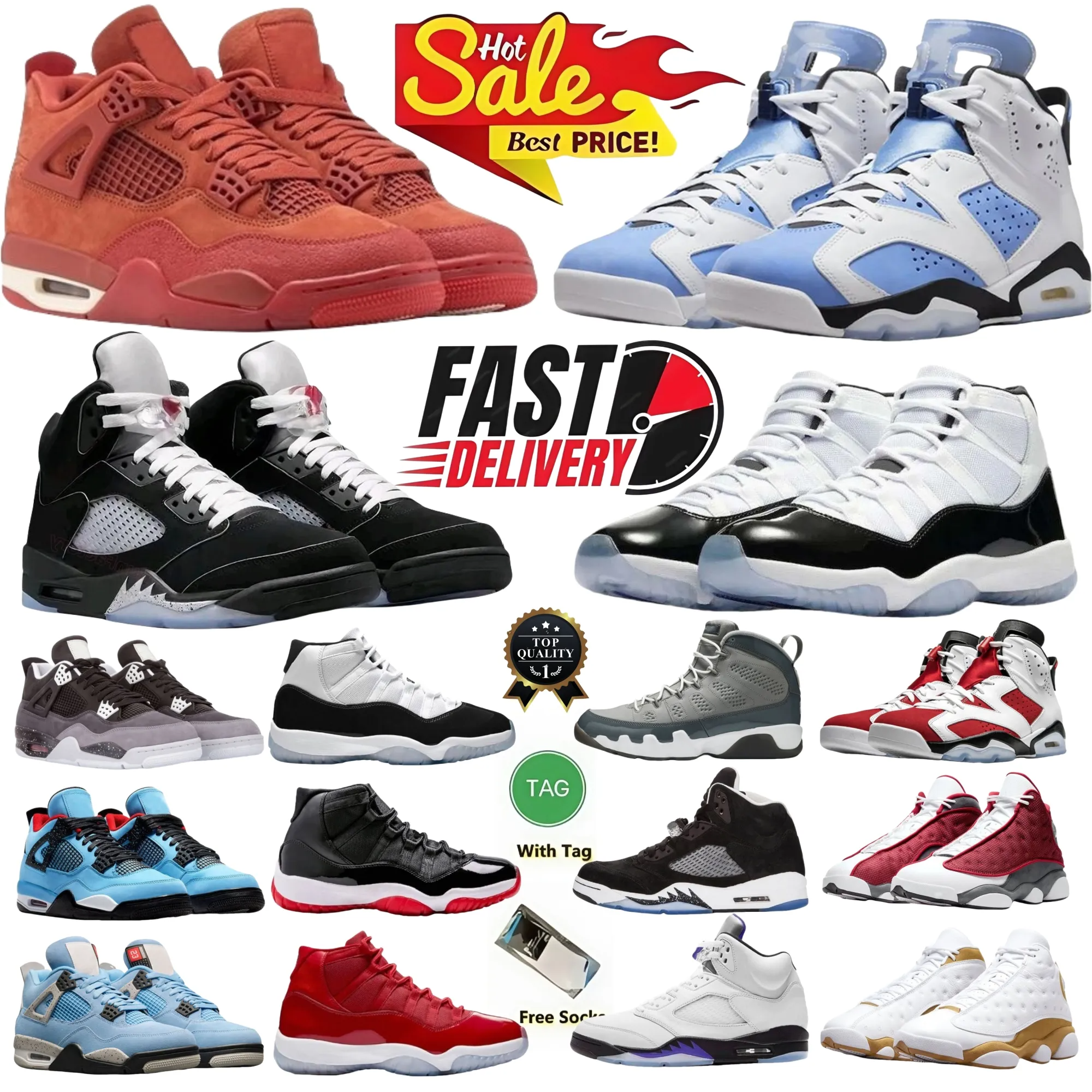 Designer 4s 5s 6s 9s 11s 13s basketball shoes Cat Pink Blue White Black Meatllic Cool Grey Cherry Flu Game hunder Bred mens sneakers womens trainers