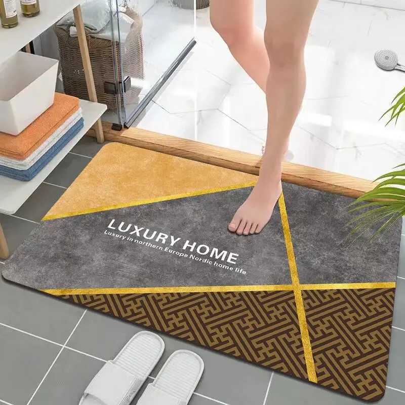 Bathro floor mat diat d non-slip absorbent cushion toilet kitchen foot cushion toilet door toilet carpet H251129