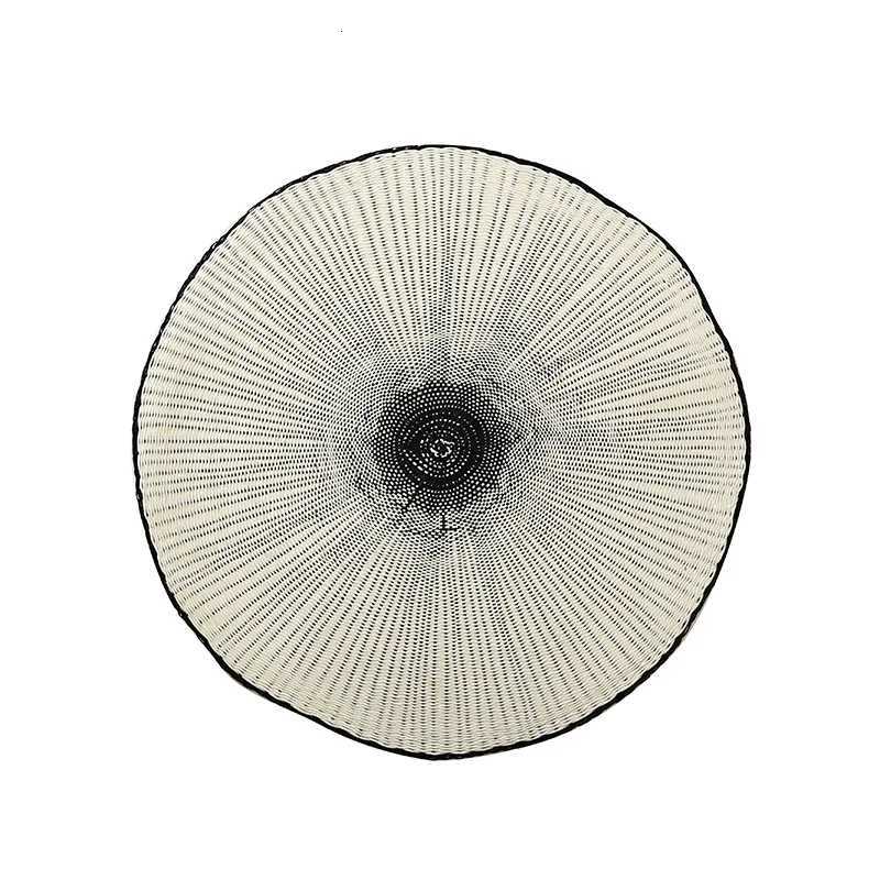 Luxury 2pcs European Style Light Luxury Paper Placemat Coffee Mat Versatile Hotel Decoration Handwoven Western Placemat Y251129