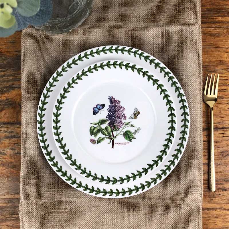 Luxury Ceramic disc high-end breakfast he hotel appearance size tableware vegetable plate Y251129