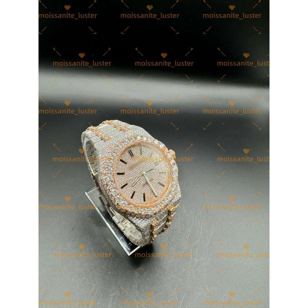 Moissanite Dia Fully automatic mechanical VVS Hip-hop Customized Show the charm of men gift Free delivery Top-notch watchHigh-end watchAAAAA+