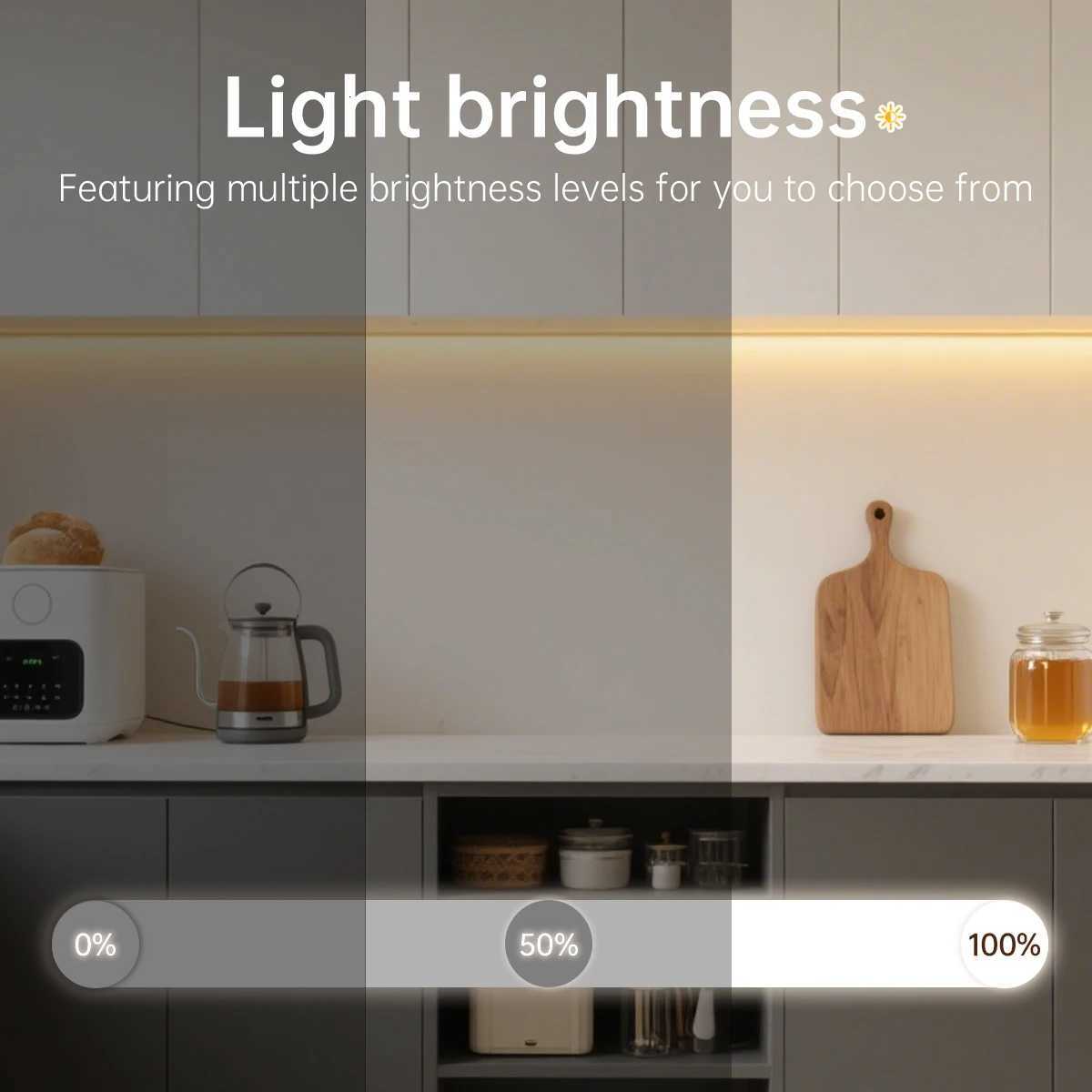 CCT COB LED Strip Lights High Density 576 LEDs/m Flexible Dimmable FOB Led Tape 2700K to 6500K Changeable DC24V LED Lighting Kit M251129