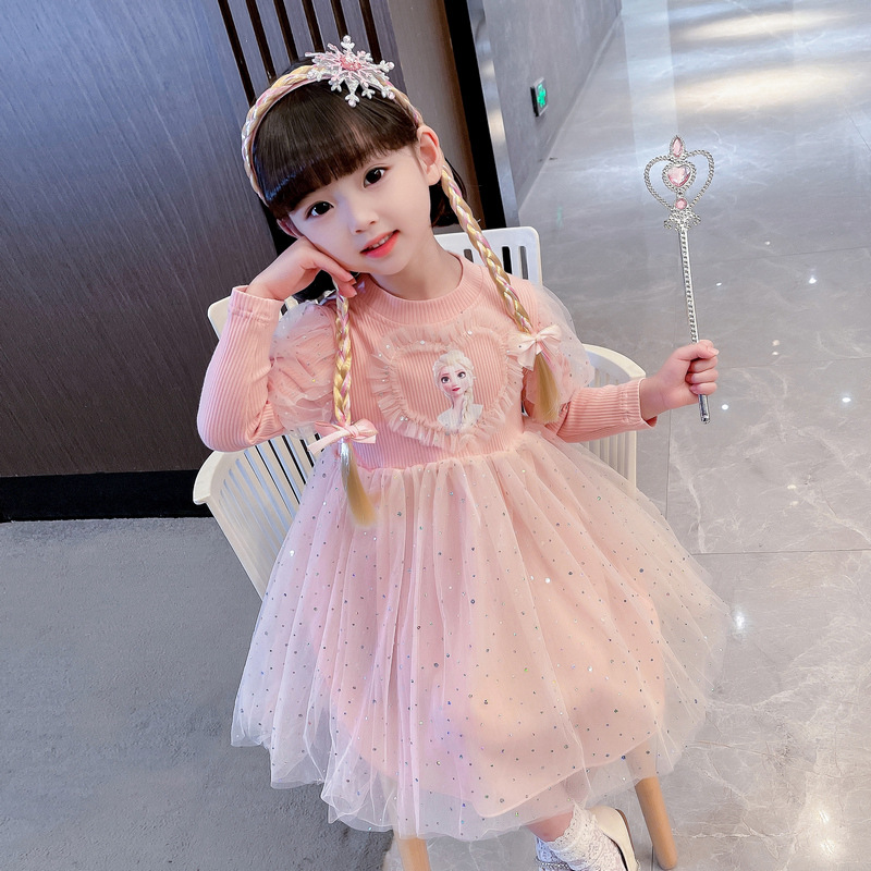 Disney baby designer clothing girls A-line skirt princess dress spring summer autumn winter girls dress children's dress spring and summer outfit