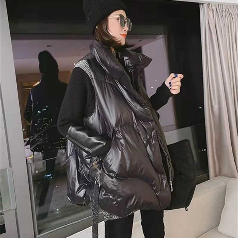 Womens Down Cotton Vest Coat Autumn Winter Jacket Fashion Sleeveless Waistcoat Women Cotton-Padded Parkas Puffer Vests WaistcoatT251129
